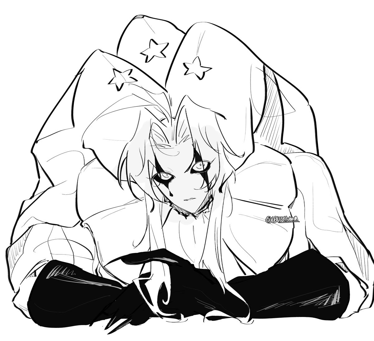 L0U3Y500M's tweet photo. 사실 채색할 생각없이 그렸던거라
선화도 업로드
#thefreakcircus #tfc #pierrot https://t.co/S0isnqNWT4
