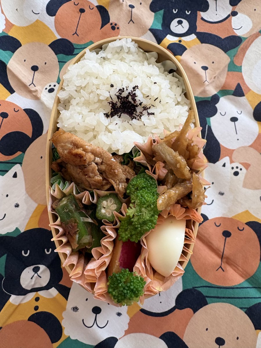 9498casa's tweet photo. 今日のお弁当🍱‼️

練習会に行ったけど、風邪をひいてたり、血圧が高くなったとか、調子を崩してる人が多かった😣
暑さのせい？

#お弁当
#お弁当記録 https://t.co/RefnRFtVFE