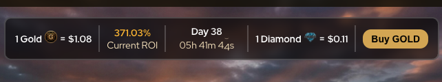Mine_4Gold's tweet photo. Day 38. Continue to build. 👀

→ 1 GOLD = $1.08 🪙
→ Mint ROI: 371.03% 📈
→ 1 Diamond = $0.11 💎

ROI of more than 370% from the minting of Gold

The protocol continues to work

Press BUY GOLD and begin

https://t.co/TFtDHp0BpR 🔗 https://t.co/UYwJXRzqgu