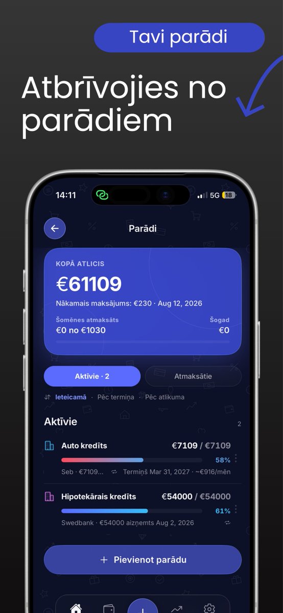 taupiApp's tweet photo. Ražīgākā Taupi diena kopš palaišanas — 4 atjauninājumi:

💰 Ienākumu poga (beidzot!)
🔄 Atsākšana pēc pauzes — pasaki atlikumu, turpini no šodienas
📉 Pārtēriņam klāt "Rīt: ~€X dienā"
🐷 Pārpalikums → uzkrājumos

Gandrīz viss — no testeru ziņojumiem. Paldies! 🙏 https://t.co/7KrFTSJgGp