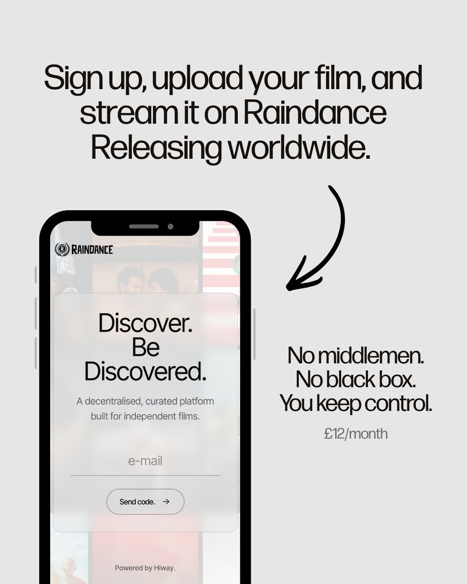 Raindance's tweet photo. Introducing a new era for independent distribution. Raindance Releasing is a permanent digital home for independent filmmakers, available worldwide. We put filmmakers first, protecting your data, your rights and your ownership of your film.

🍿🎥: https://t.co/VnNXIOwjyC https://t.co/q8y3kCwoBr