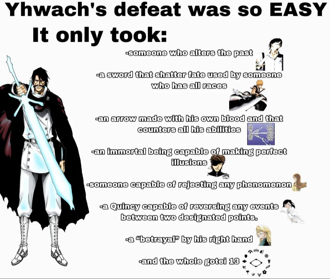Retro_Bleach1's tweet photo. Yhwach's defeat was so EASY... https://t.co/A6elXcJmcq