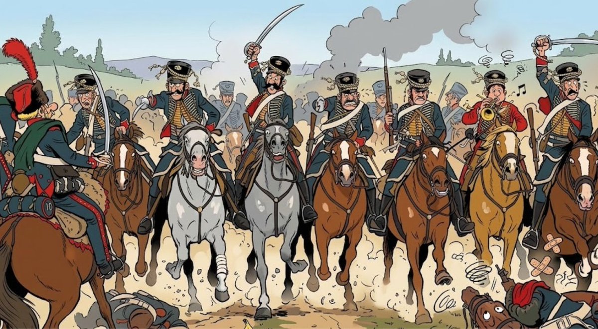 javierburrero's tweet photo. ESPECIAL HUMOR (n.º 31): ‘Miajadas: carga y espantadas’. ¿Quién ha dicho que la Historia es aburrida? Espero que te guste👉 https://t.co/cDLGzN6y3P
#historiamilitar #miajadas #españa #napoleón #humor https://t.co/sM1beo7aE6