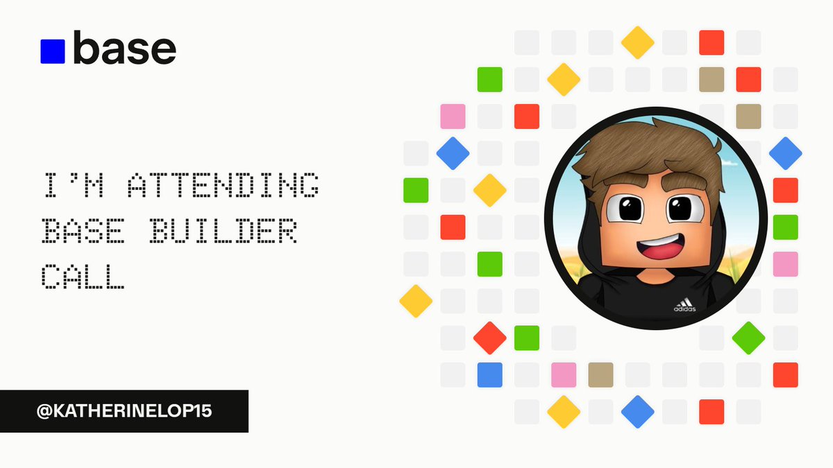 katherinelop15's tweet photo. I’m attending the @base Builder Call.

Create your card: https://t.co/T2Jyxpzbag

https://t.co/ccqZDEtzfz https://t.co/9X17af14me