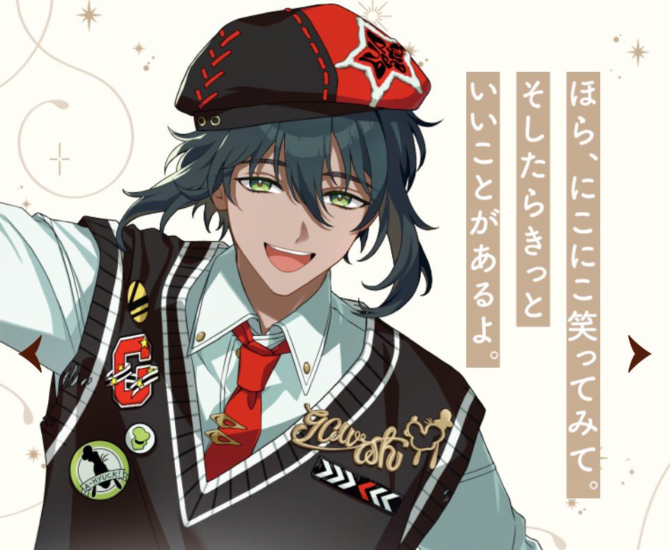 AAma5w's tweet photo. ボイス解説しまーす🙋‍♀️

🧢
ほらｯ(色気)、にこにこ笑ってみて?(吐息)
そしたらもっとい-いことがあるよ(吐息)

🎤
僕は努力の天才だからなｯｯｯ！(息継ぎ)
どんな壁だって、楽勝(らｯくしょう)で越えて見せるｻｯｯ‼️(息継ぎ) https://t.co/1KyjbGmK9C