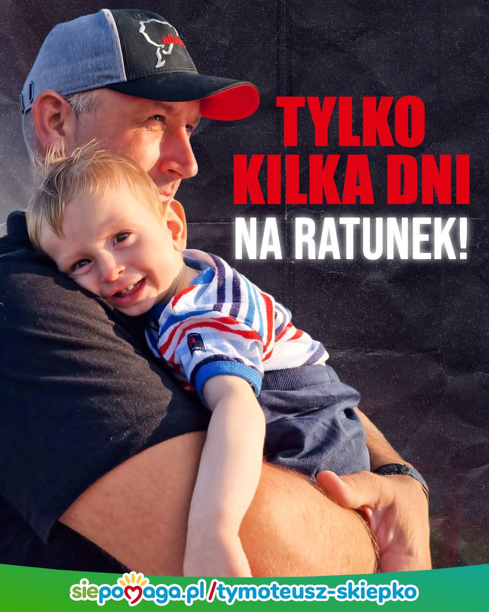 siepomaga's tweet photo. 5 DNI i tylko 8% do końca - brakuje ponad 20 tysięcy złotych do wylotu na leczenie! Prosimy o pełną mobilizację!

https://t.co/A0iCQSCZPh

Tymek zaczął życie od najcięższej możliwej walki – przyszedł na świat w ciężkiej zamartwicy urodzeniowej, a w konsekwencji zmaga się z dziecięcym porażeniem mózgowym.

Na szansę, jaką jest leczenie w Monterrey, czekaliśmy ponad rok. Mamy czas tylko do 11 sierpnia, a nasza zbiórka NIE BĘDZIE przedłużana. Zostało nam dosłownie kilka dni i znaleźliśmy się pod ścianą...

Jeśli teraz nie zdążymy zebrać brakującej kwoty, stracimy jedyną szansę na dalsze leczenie synka... Bez tego choroba bezlitośnie zamknie go we własnym ciele.

https://t.co/A0iCQSCZPh

Błagamy o pomoc!