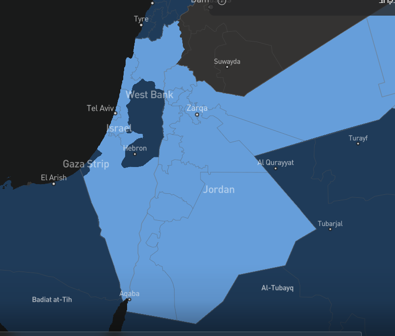 amiremer's tweet photo. מפת פריסת אינטרנט לווייני של סטארלינק באזורנו. התכלת מסמן אזרים שיש בהם שירות @shlomo_karhi נכון זה לא לעניין? https://t.co/COzsTsRy3e