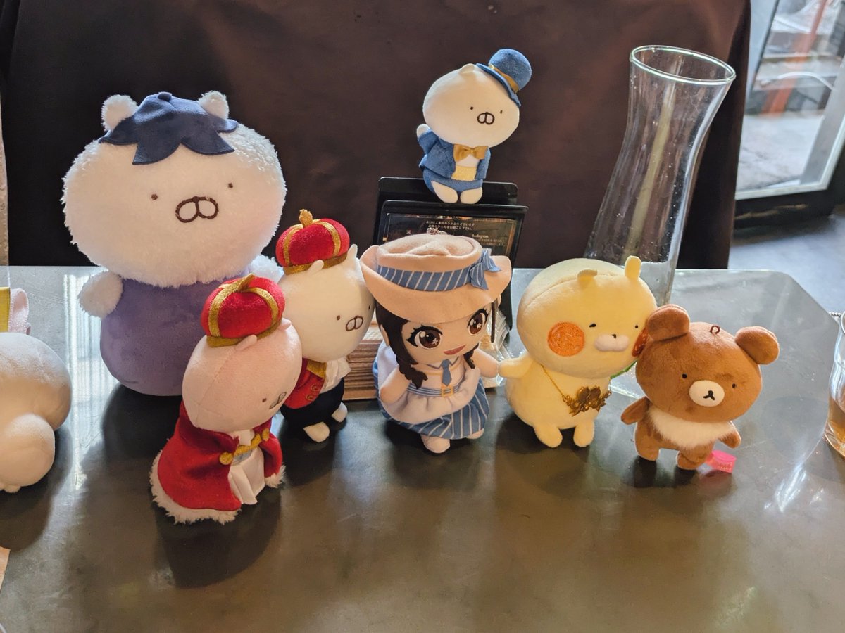 kuma3doll's tweet photo. うさまランチありがとうございました！
身近にうさまらーさん居ないので新鮮でした☺️
よそのお宅のぬいもかわいい😍

11時のグリは写真もそこそこにグッズ確保を優先しましたが、17時のグリでは正面からのうさまる先生が撮れて満足🥰 https://t.co/ySX4hySHdE
