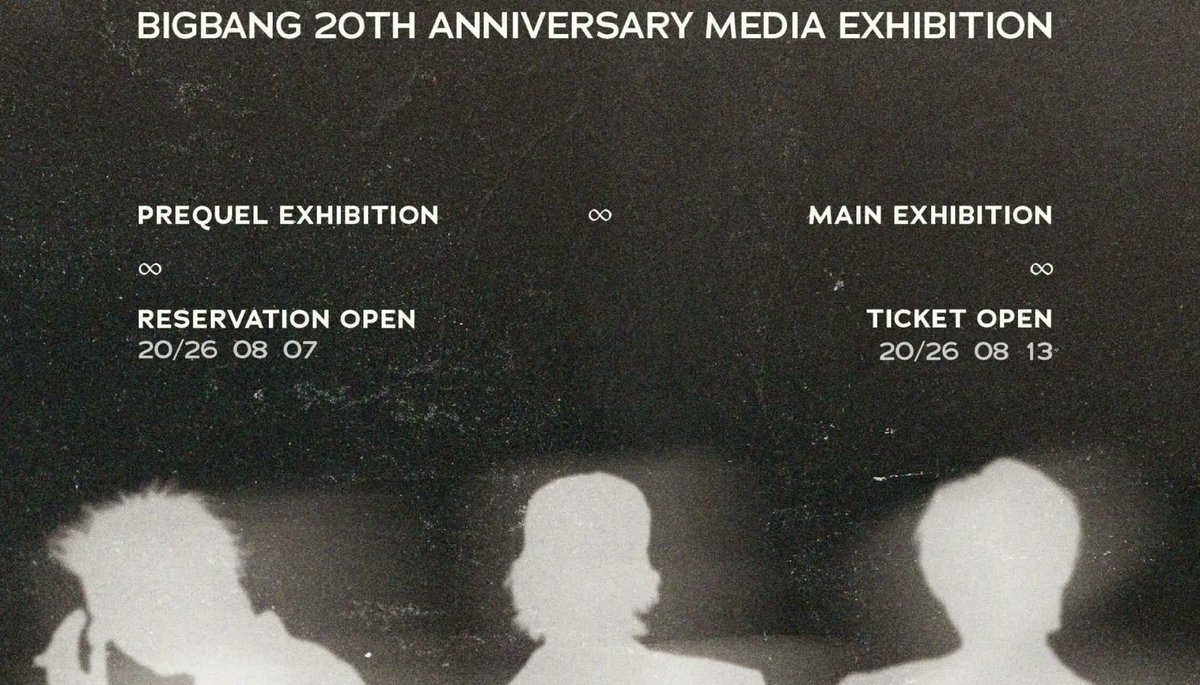 MYSPACEBB's tweet photo. O BIGBANG vai comemorar seu 20º aniversário de debut com uma exposição de mídia imersiva que utilizará IA, hologramas, XR/VR e gráficos 3D para revisitar a trajetória do grupo. As datas de abertura serão anunciadas em breve.

#BIGBANG #빅뱅 https://t.co/QGWceicipY