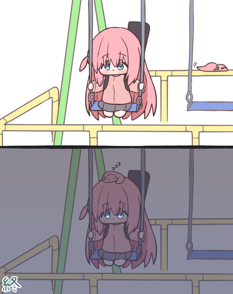 aloemochimochi's tweet photo. 最初の公園で虹夏ちゃんが来なかった世界線の
ぼっちちゃん https://t.co/fJfdCQUUIp