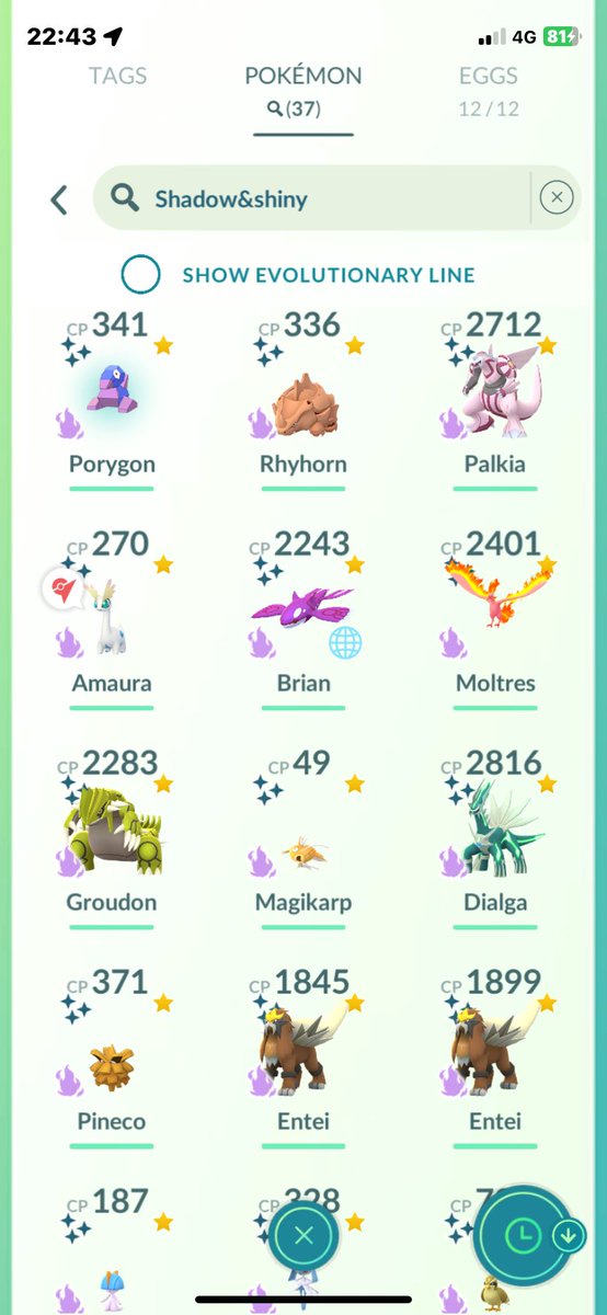 Dannygtheboss24's tweet photo. Shadow shiny from the grunt 😁
#pokemongo #shadowshiny https://t.co/ckLPKDR3r5