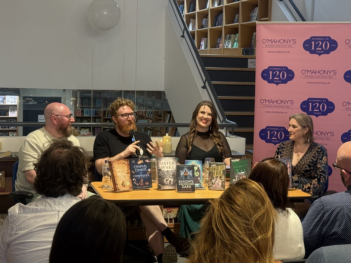 OMahonysBooks's tweet photo. ✨One week on and we'd like to extend our belated thanks to everyone that attended the brilliant event we had in store with the amazingly talented authors #DaveRudden #SarahReesBrennan #DavidGreen #RuthFrancesLong our Irish Fantasy Fiction authors event!
#Limerick #Authorevent https://t.co/N59UXhG8xZ