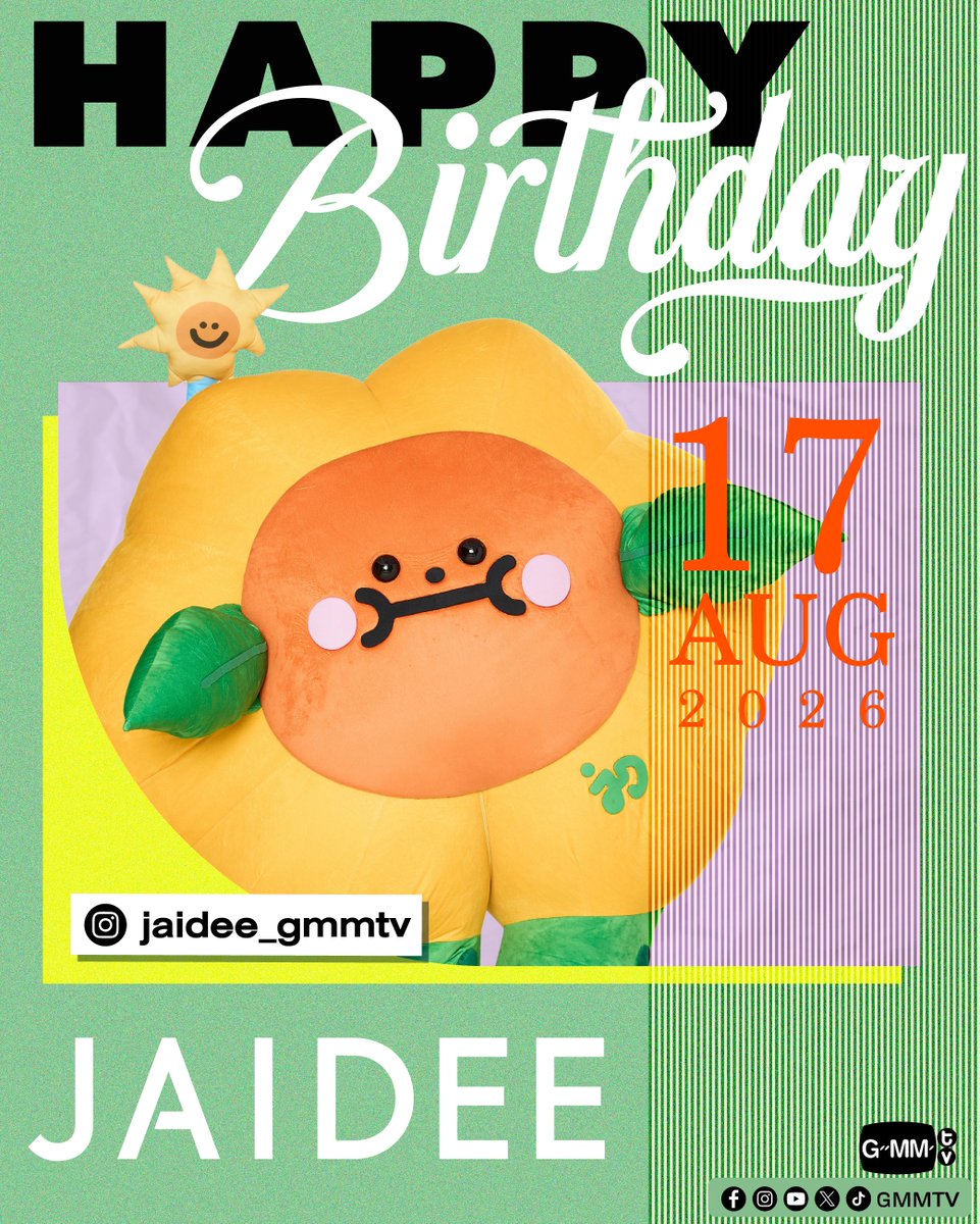 GMMTV's tweet photo. Happy Birthday to JAIDEE

#GMMTV
@jaidee__GMMTV https://t.co/TwloqauM54