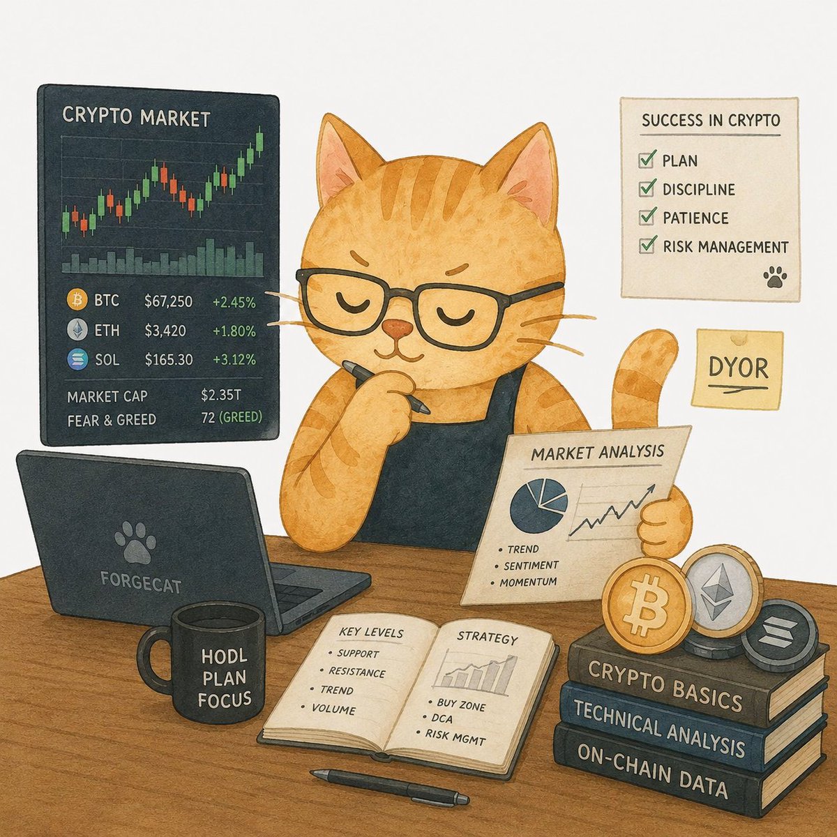 FORGECATfun's tweet photo. Less guessing. More analyzing. 📊
Forgecat is always one step ahead. 🐱⚒️
What's your market outlook today? 👀
#Forgecat #Crypto #Trading #Bitcoin #Altcoins https://t.co/Y7EVyqt6js