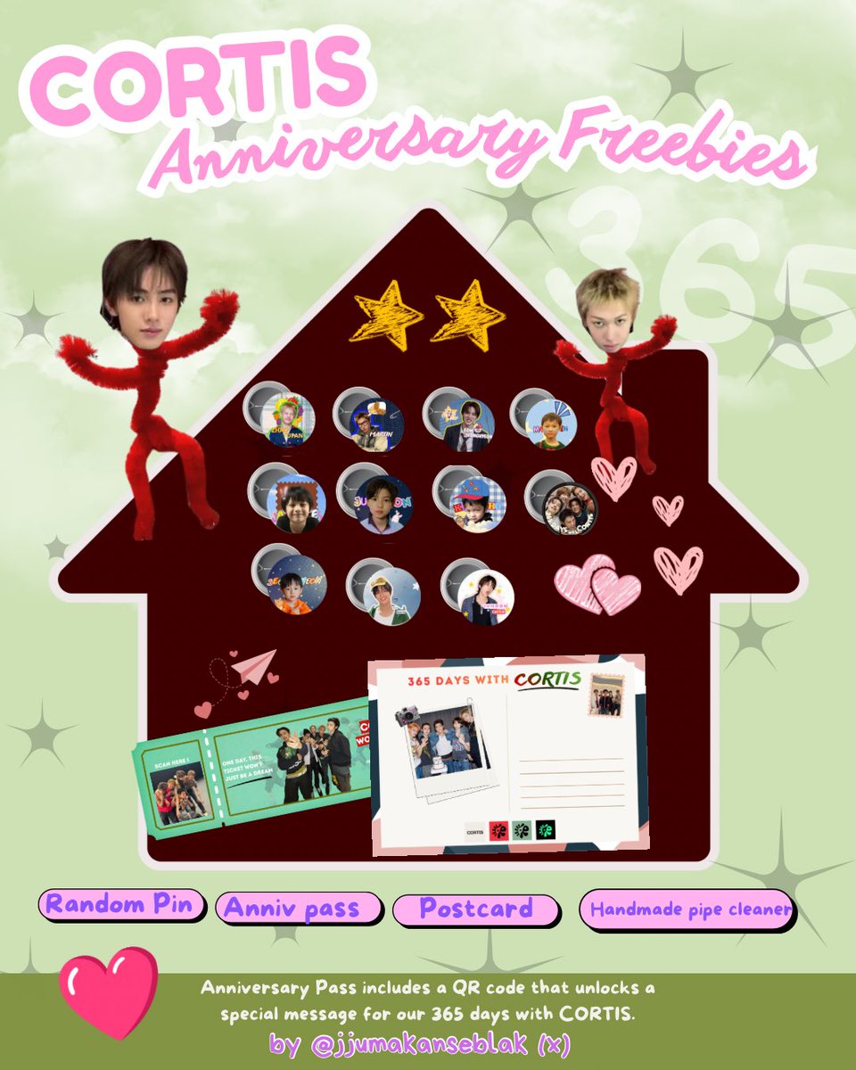 jjumakanseblak's tweet photo. CORTIS 1st Anniversary Freebies 😻‼️

♡ like & rt are appreciated
☆ COER INA only & For OT5 COERs only

online
🍊: 18.08 (20.00 WIB)
• Rp6.500/set
• leave your @ in the order notes.

📍 Offline
nobar PYPD - 22 August, TMII
Come find me and say hi! >__<

tulis @ yaa kalau mau di tag wkt udah ada linknyaa

Kindly tag me if you receive the freebies! 🫶🏻