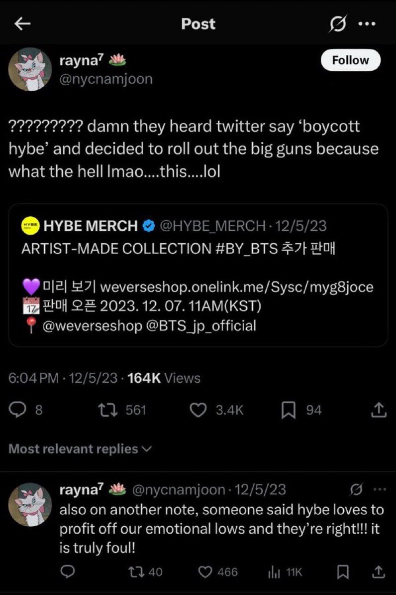 jinnieacess's tweet photo. 🚨 Como sempre falo, é impossível conhecermos todas as contas que já tiveram um comportamento ruim em relação ao BTS. 

E por isso venho avisar mais uma vez, sobre uma conta específica que é a @/nycnamjoon, por que desde ontem muitas pessoas estão usando suas fancams.

Além de ter promovido o boicote contra os membros também já fez ataques diretos a eles, e age normalmente indo aos shows. 

Além do mais, tem um círculo social composta por ssg, isso inclui a seokjingersnap. 

Também tem um comportamento um tanto inadequado, de seguir os membros em restaurantes que eles vão ao ponto de ser reconhecida por funcionários do local. 

Evitem interagir com esse tipo de gente, abaixo irei linkar algumas vezes na qual ela já parou em report.