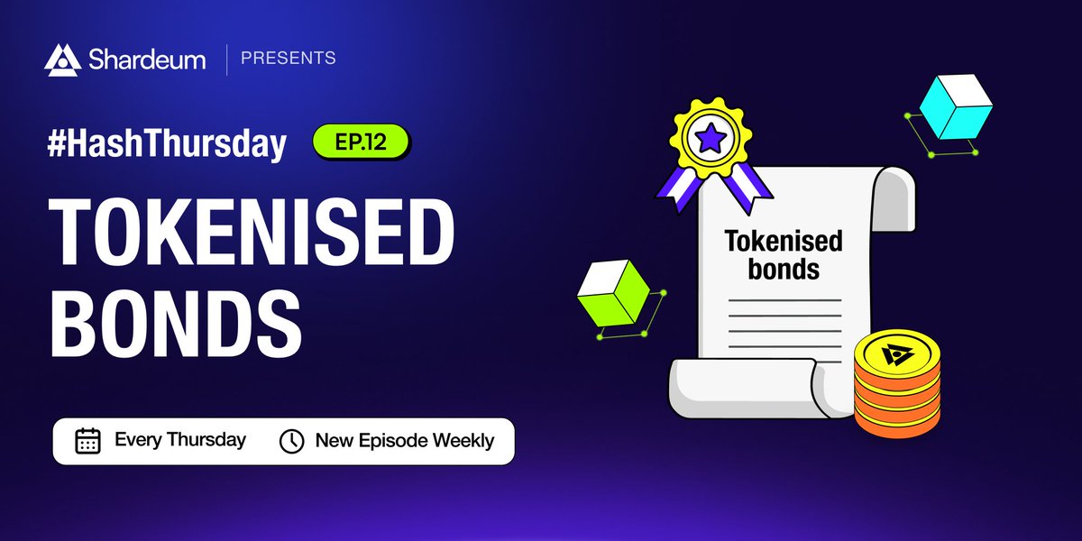 shardeum's tweet photo. #HashThursday EP 12: tokenised bonds π¦
US government bonds pay 4β5% interest per year. One of the safest investments on earth.
But until recently, you needed a broker, a minimum investment, and to live in the right country to access them.
Now? Anyone with a wallet can earn US Treasury yield from anywhere.
Let's break it down π§΅π