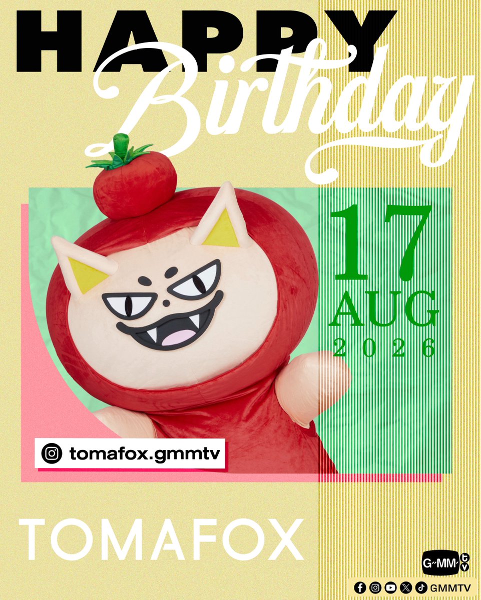 GMMTV's tweet photo. Happy Birthday to TOMAFOX

#GMMTV
@tomafox_gmmtv https://t.co/csC2TPGbQD