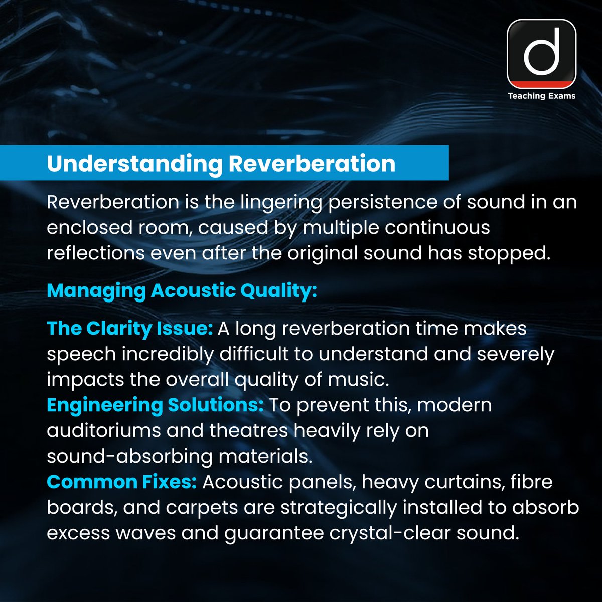 Drishtiteaching's tweet photo. Sound is more than what we hear it follows the laws of physics! Explore how reflection, echoes, and reverberation shape the sounds around us.
#Physics #Sound #Science #Acoustics #Echo #Reverberation #STEM #ScienceFacts #CurrentAffairs https://t.co/ABAsCmk9Lm