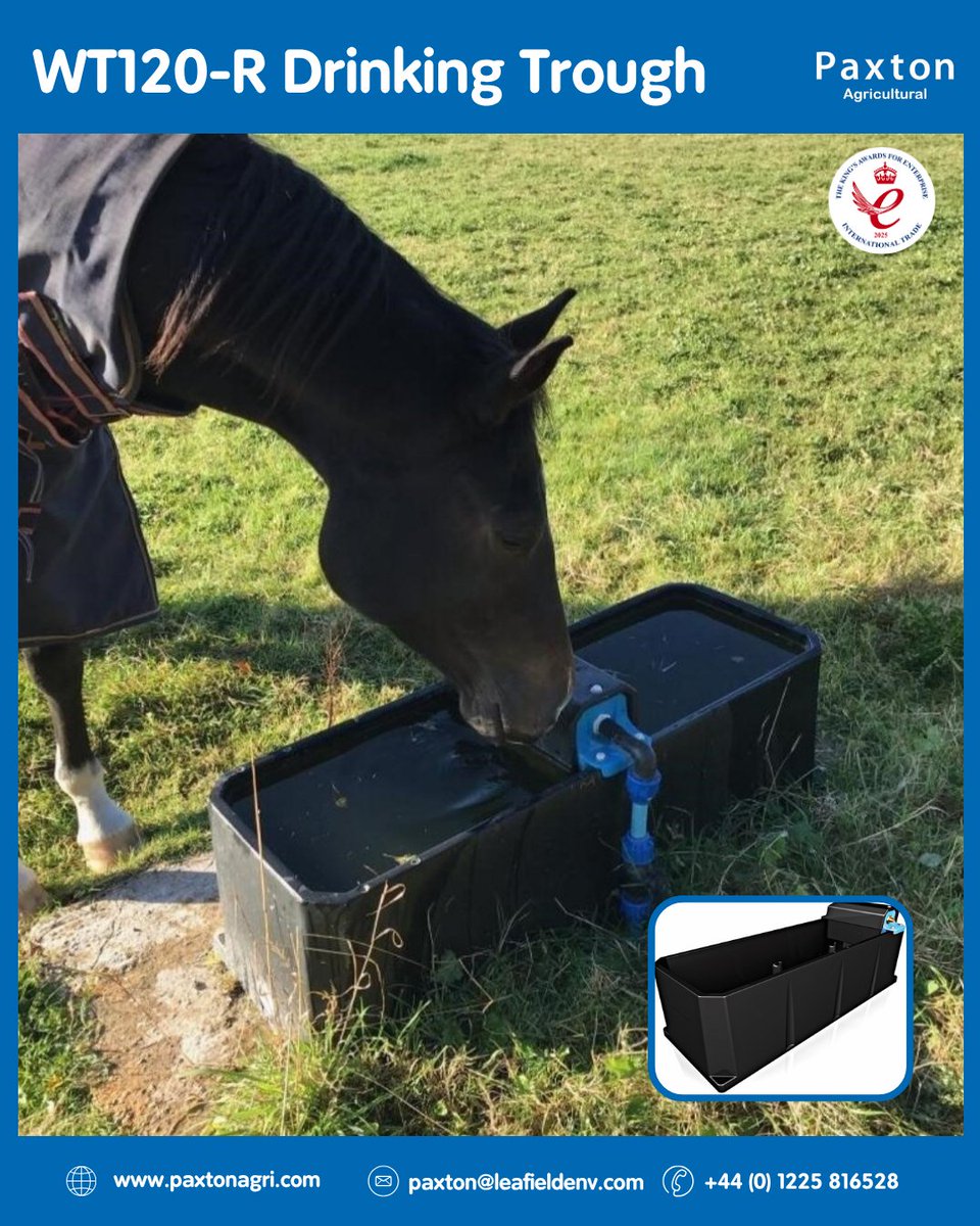 paxton_agri's tweet photo. Our WT120-R Rectangular Drinking Trough offers 120L capacity with a tough double-skin design. Flexible Centre-Fill or End-Fill setup for reliable livestock watering.
Find out more👇🏻
https://t.co/GLK9XPgdMV
#livestock #agriculture #drinkingtrough #ukmade #Paxton https://t.co/9MVqae2jip