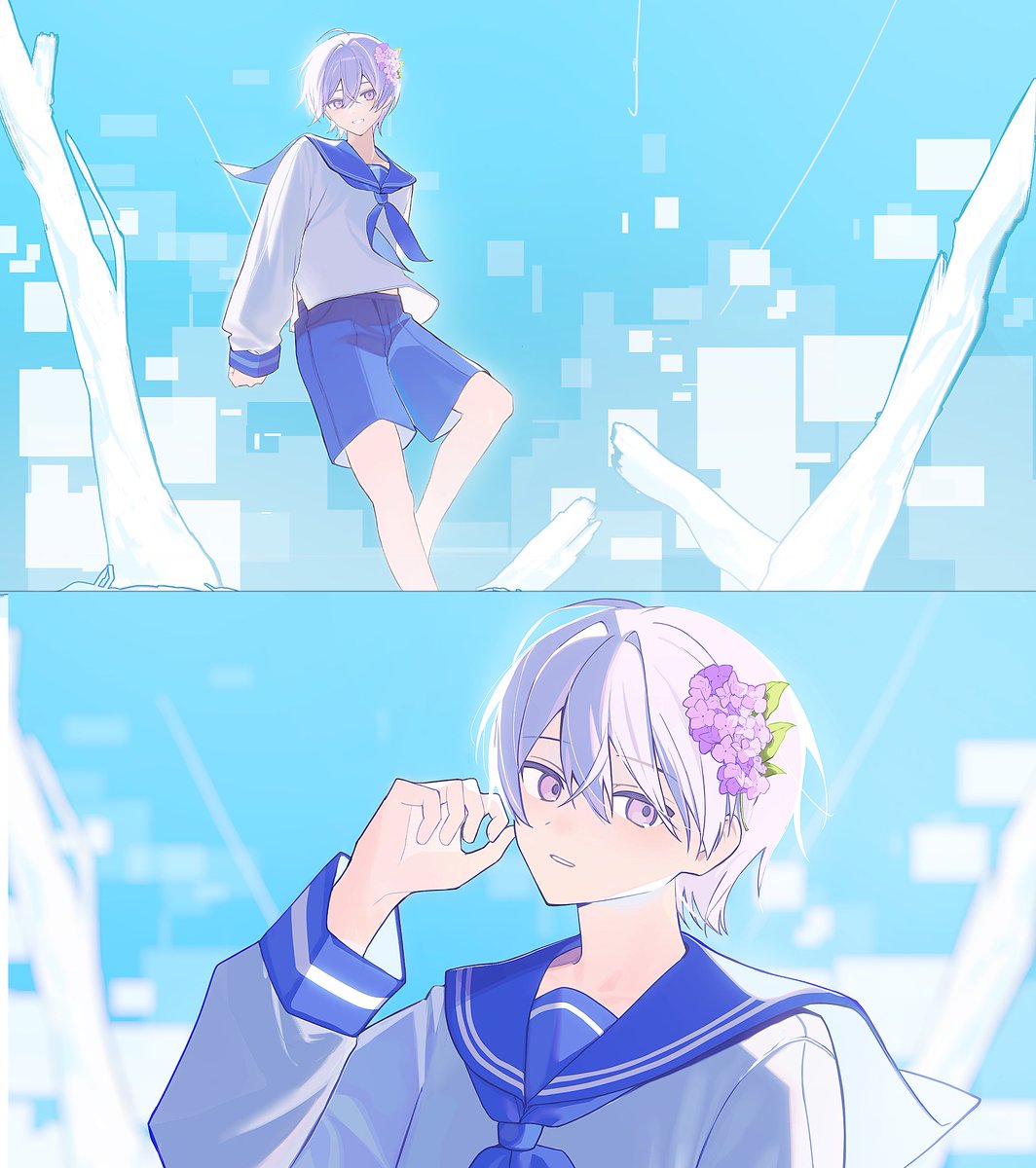 _UTSY_'s tweet photo. こちらのカバー動画のイラストを担当させていただきました！
よろしくお願いいたします！🧊 https://t.co/PQEOZxkl1i