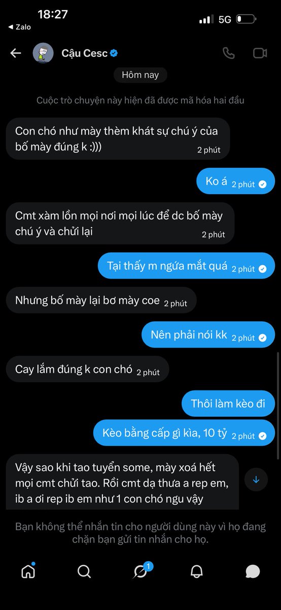 QTK20022's tweet photo. Cần lắm kèo 10 tỷ từ vị trí của @cescnguyen_ 
Đòi cáp kèo so bằng cấp là block, chuẩn máy chạy  🤣 
Vu khống thì thôi nhé luôn, cạn lời https://t.co/EtFGik8ooM