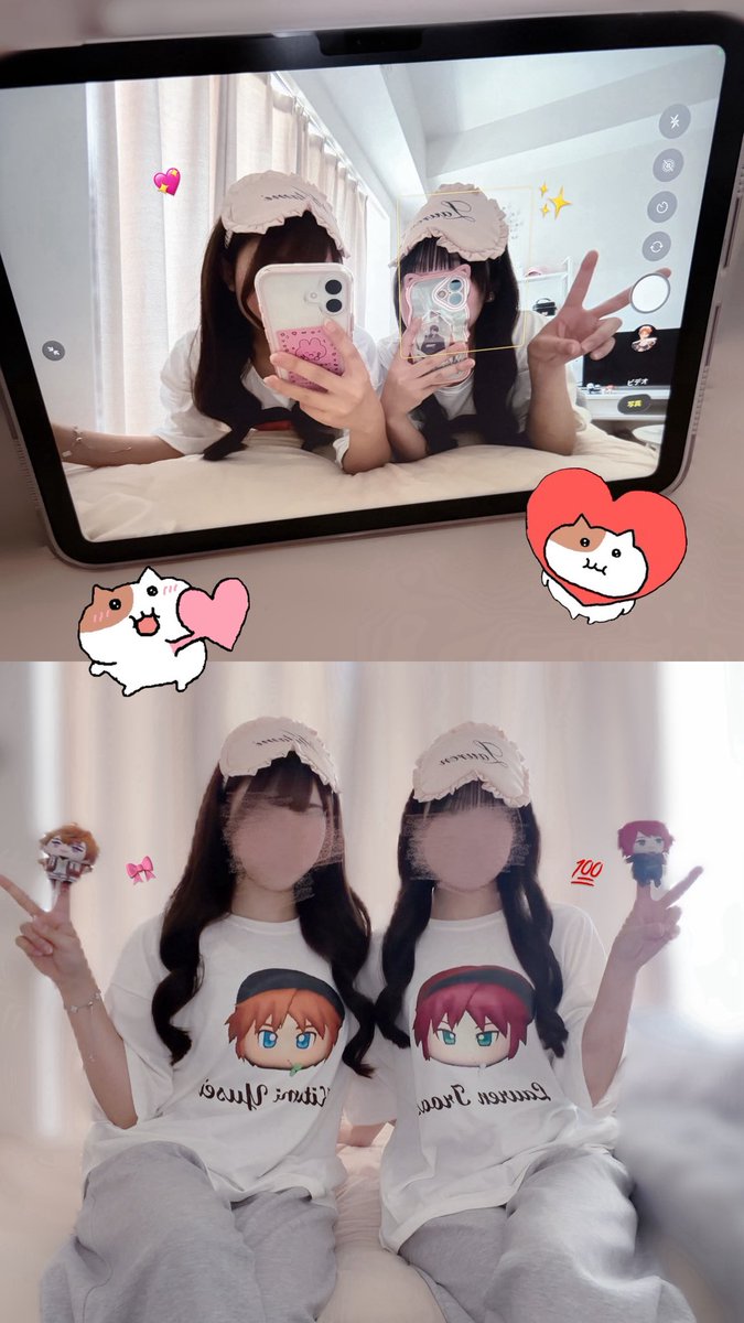 K_ooo777's tweet photo. ロレ北見でおそろいパジャマ♡ https://t.co/3HqYXpFMFF