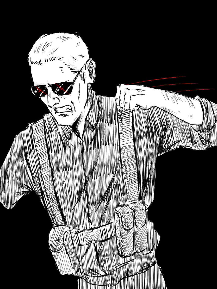 marcher0823's tweet photo. Unfinished drawing of Code Veronica Wesker...still funny that he beats up Claire but runs off from Alexia https://t.co/FrrchiBO1o