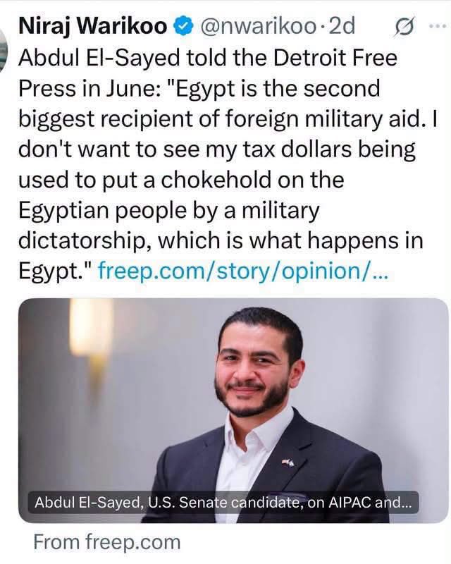 sherinhelal555's tweet photo. مكنتش هجيب سيرة الشيء دا
بس هنعمل ايه مجيبة سيرة مصر بتعمل لأبو بلاش سعر!!

عشان احنا عندنا إعلام بياخد الوعي وينزل بيه الترعة، نسي يقولك إن ربيب اليسار الإسلامي المأيح عبد الرحمن السيد ديك النهار كان بيقول لصحيفة ديترويت فري برس في يونيو:
"مصر هي ثاني أكبر متلقٍ للمساعدات العسكرية الأجنبية. لا أريد أن أرى أموال ضرائبي تُستخدم لخنق الشعب المصري على يد ديكتاتورية عسكرية، وهذا ما يحدث في مصر."

اللي مقالوش الإعلام عن الجايف دا إنه صحيح من أب وأم مصريين، لكن اللي ربته وعاش معاها مرات أبوه الأمريكانية ومتجوز أمريكية هندية وعلاقته بمصر هى فقط أصوات المصريين والعرب، غير كدة هو مواطن أمريكي و بيكلم بالمصلحة  الإخوانية.

في أحد فيديوهاته الشهيرة بيقول لو كنت اتولدت في مصر كان أقصى طموحي ابقى سواق تاكسي زي ولاد عمي وان امريكا هى اللي منحته التطعيمات اللي عاش بسببها مش زي أعمامه اللي ماتوا في مصر من جدته اللي خلفت 6 اطفال في أوضة فقيرة ونسب موت أعمامه مش لان جدته كانت فقيرة وجاهلة، لا بسبب ان مصر مكانش عندها تطعيمات. واحد بيتاجر سياسيا بظروف اسرته المتواضعة ويسحبها على مصر كلها، نوع من التكسب وحشر مصر في الكلام لكسب اصوات الامريكان، دوني وحقير ، مش حاجة تستاهل نفتخر بيها تربية الحزب الديموقراطي، نموذج حديث من "باراك حسين اوباما" والسلام عليكم في خطابه بجامعة القاهرة في 2009.

وعشان هو والخرفان ملهومش مع العقل نصيب، ماخدش باله ان امريكا مش بتدفع معونة عسكرية لمصر، بتدفع البند اللي انكتب في اتفاقية السلام، عشان مصر وجيشها ميدكش العروسة بتاعتها في المنطقة دكا، زي ما حصل قبل كدة، لا هى معونة مش بتشكل من تسليح الجيش المصري الجديدة من 2011 أمريكية بنسبة انخفضت من 80% لحوالي 15-20% وطبعا الرقم النهائي مش معروف لسرية عمليات الشراء، فمبلغ المليار اللي اتعلمت امريكا تستقطع منه، ميشكلش ضغط على مصر يا واكل ناسك.

وطالما بيدعمه الاخوان ومراكبهم من "المخاينة-المعارضة" من المطاريد الممولين، فنسمي الله في قلوبنا كدة ونعرف إن الحالة الوحيدة اللي مينفعش نعمل فيها من الفسيخ شربات هى تحويل الإخوانجي لحاجة نافعة، غير كدة أي علبة ميكب أب بتعمل من البوصة عروسة عادي جدا 🤨

#شيرين_هلال