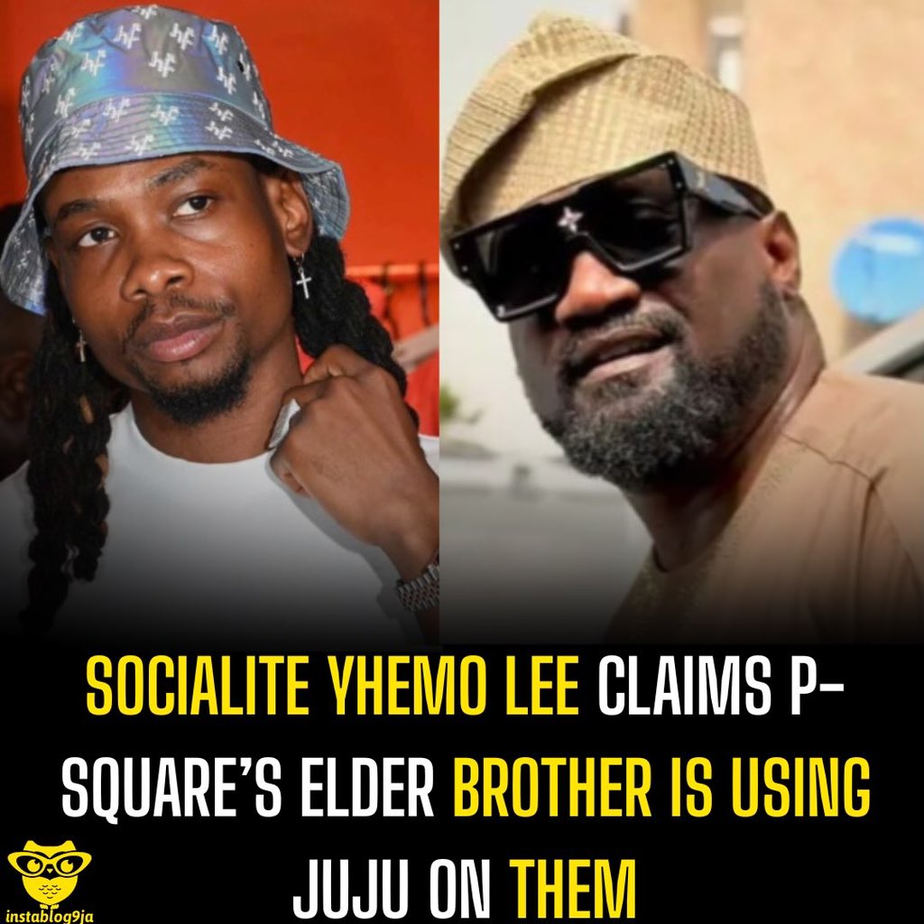 instablog9ja's tweet photo. Socialite Yhemo Lee Claims P-Square’s Elder Brother Is Using Juju on Them https://t.co/cU3NVpT1Hs