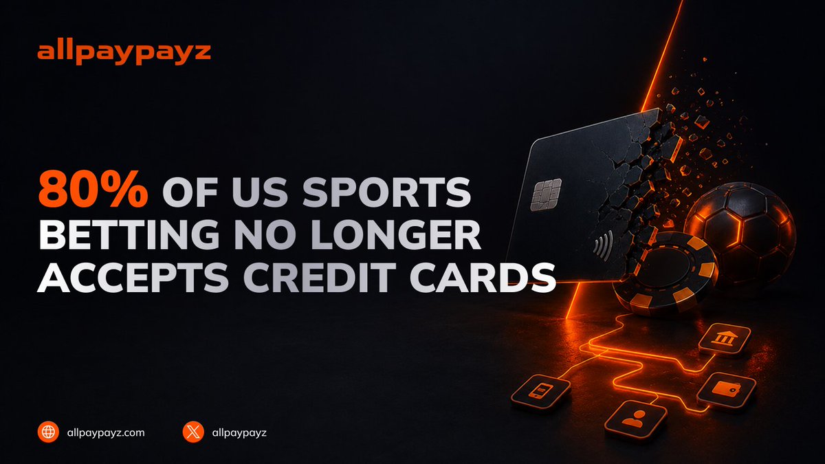 allpaypayz's tweet photo. When a major payment method disappears, operators do not lose only transactions. They lose customers.

@DraftKings stopped accepting credit card deposits in August 2025, and @FanDuel followed in March 2026. Together, the two operators represent around 80% of the US online sports betting market, turning what was once a standard deposit method into an industry exception.

The shift shows how quickly regulatory pressure and responsible-gambling policies can reshape payment infrastructure. Customers who cannot use their preferred method may not switch to another option. They may simply leave.

Operators need debit cards, ACH, digital wallets, instant bank payments and multiple payment providers ready before restrictions affect conversion. In high-risk industries, payment diversification is not just about increasing approval rates. It protects the entire customer journey.
