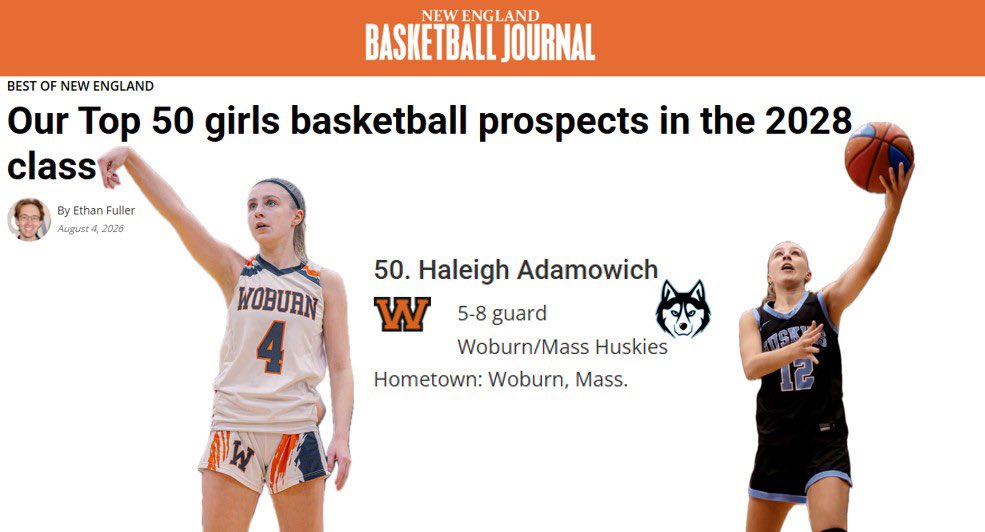 h_adamowich's tweet photo. thank you @nehoopjournal and @ethman43 for ranking me 50th in new england in the class of 2028! so grateful! @MAHuskies @SollyCoach https://t.co/911wZ9QJIi