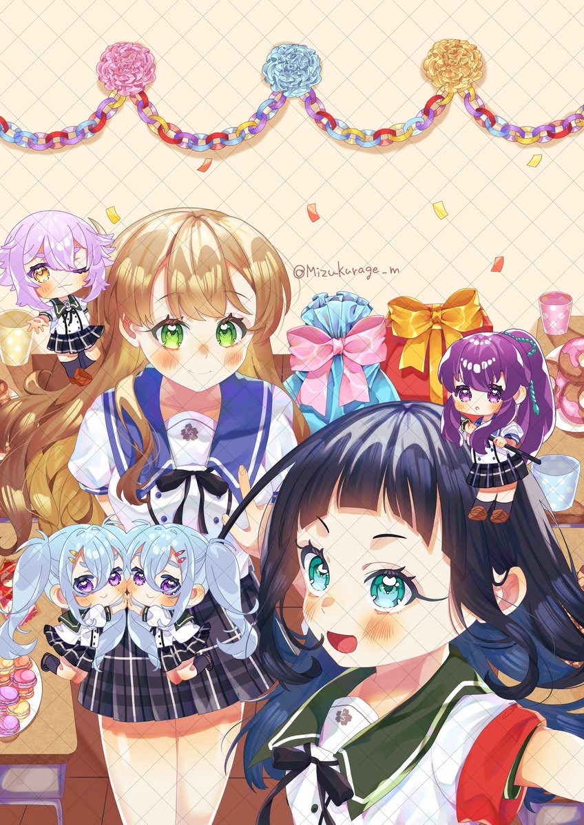 Mizukurage_m's tweet photo. 【お仕事】あんさんぶるガールズぷちオンリーin金沢 のメインイラストを描かせていただきました。

#あんガルファンアート https://t.co/zIpnZtm1cx