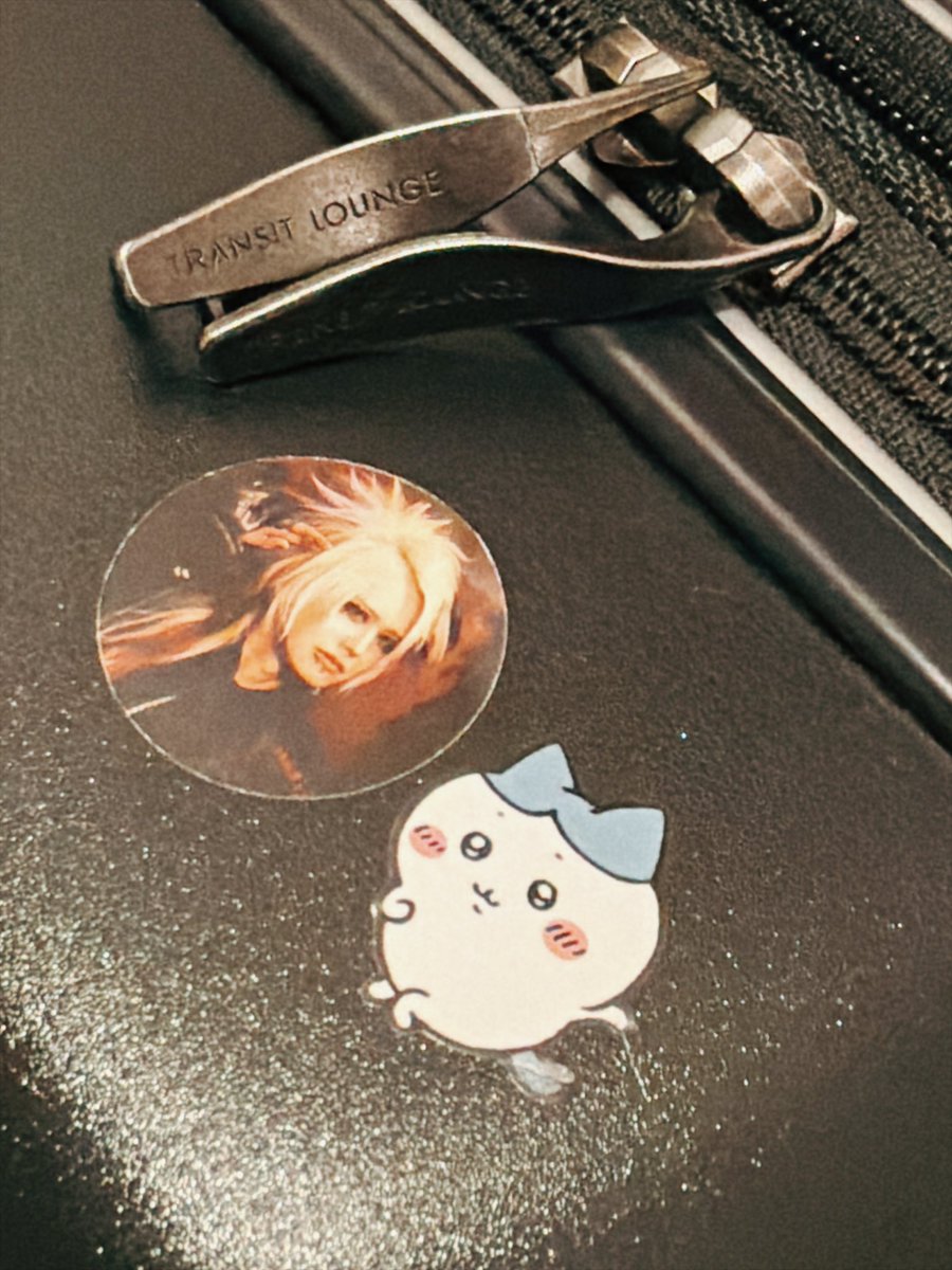 MIKAGE_6th's tweet photo. Redoのグッズ、Tシャツやマフラー、タオルはもちろん素晴らしいし、アーティストフォトグッズも最高なのですが、個人的にオススメなのはフレークシールです✨
持ち物にシールを貼りたい派としてはたくさん買い置きしておきたい😇😇

写真はツアー用のキャリーケースです🥁 https://t.co/X2N5THq1yV
