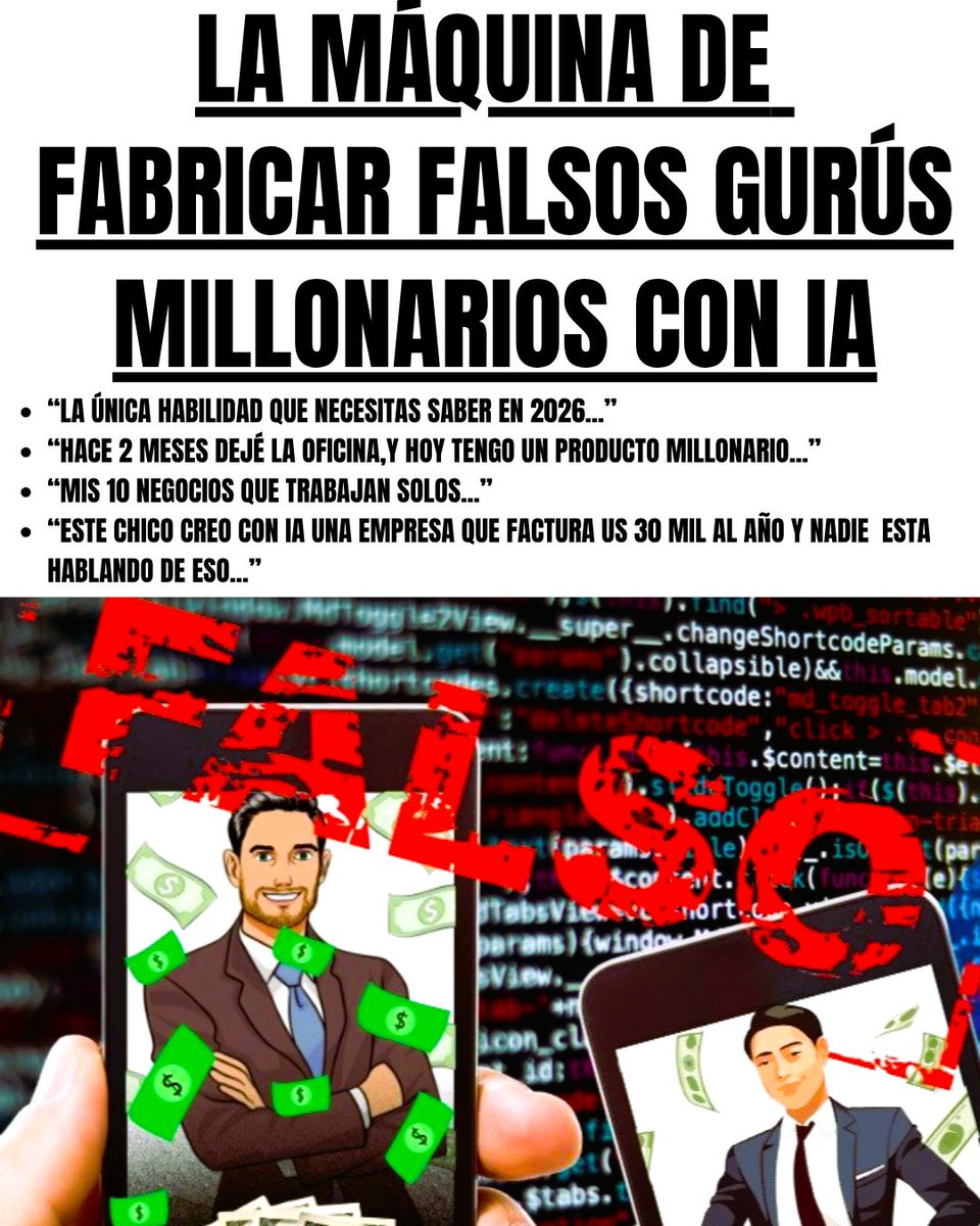 _IntelArt's tweet photo. A diario alguien que ganó US$50.000, US$100.000 o incluso US$400.000 gracias a IA. Diseños que son imposibles de cuestionar.

Yo estaba Triste y hoy me siento Idiota por haber creído 😂

Historias FALSAS IA: Lee este hilo, empezarás a detectarlos en segundos 🫡 ⬇️