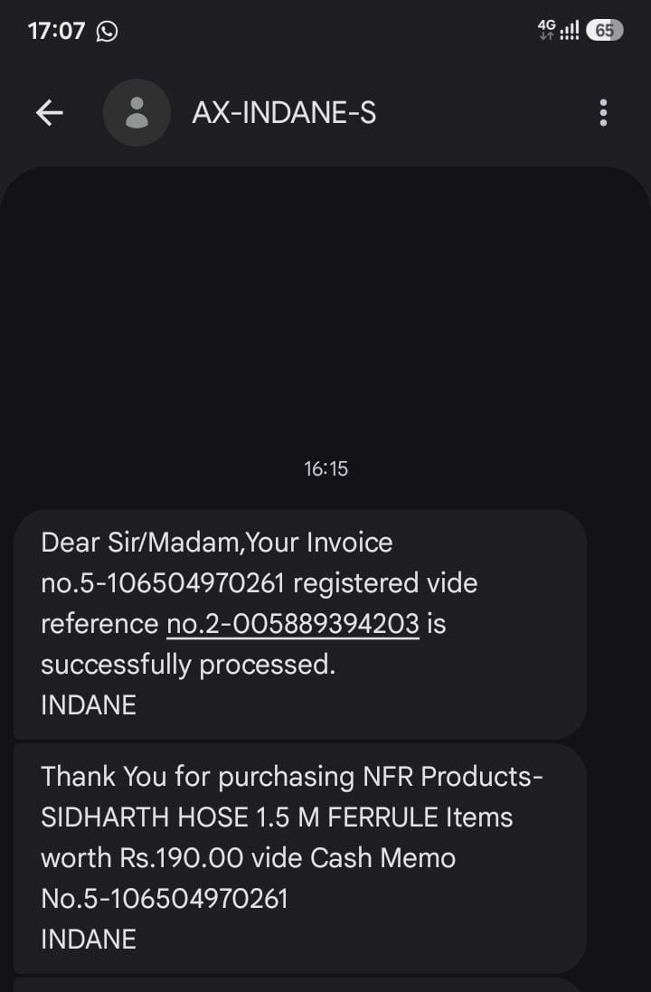 Anirbanaf's tweet photo. Hello @indane_gas @indanegasonline, is it mandatory to purchase gas hose while doing kyc at your distributor? Nabarun Gas Agency, Asansol (West Bengal) sold it forcefully to me while doing kyc. I am attaching the receipt. https://t.co/cYGyJWG9k2