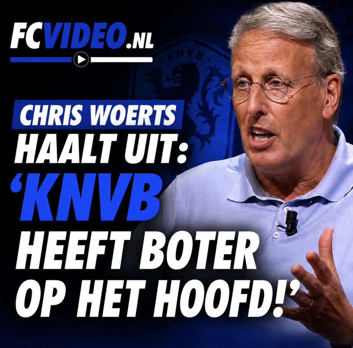 FCVideoNED's tweet photo. Chris Woerts haalt uit: ‘KNVB heeft boter op het hoofd!’
https://t.co/bZMixercpw https://t.co/2u699nsElR