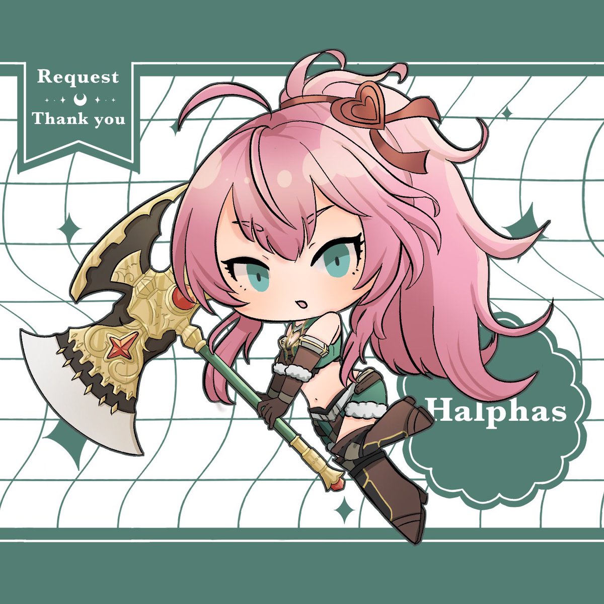MagatukiNina72's tweet photo. リクエストありがとうございました！
ハルファスちゃん🩷です！
毎回武器気合い入れてしまうわね…
リプに途中からですがメイキング載せておきます🙆
次回、ノクスナイト🟠初ガワだ……！ https://t.co/SISfctuGBW