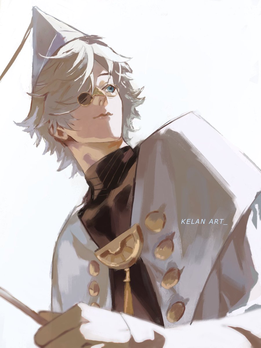 kelan_illus's tweet photo. Qifrey fanart🤍✨
Forgot the background 🥲 but the light😭
#artmoots #commission https://t.co/rLHN4NKKdF