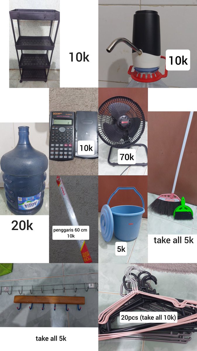 opangapingg's tweet photo. PRELOVED BARANG KOSAN MALANG

yuk yg mau bisa nego, jual cepet aja soalnya mau ngosongin kamar

#wts #preloved #malang #maba https://t.co/aa9XTL3i92