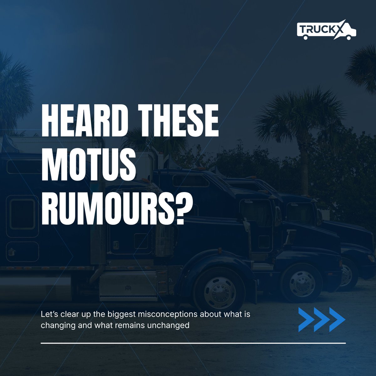 truckXinc's tweet photo. Skip the Motus rumors. Follow FMCSA guidance, update USDOT details, & organize records. TruckX keeps fleets informed & road-ready. Link: https://t.co/Sud8ZsEk2Q
#TruckX #FleetManagement #ELDCompliance #FMCSA #AmericanTrucking #Motus #USDOTRegistration #MotorCarrierRegistration https://t.co/SjSTL74Kp3
