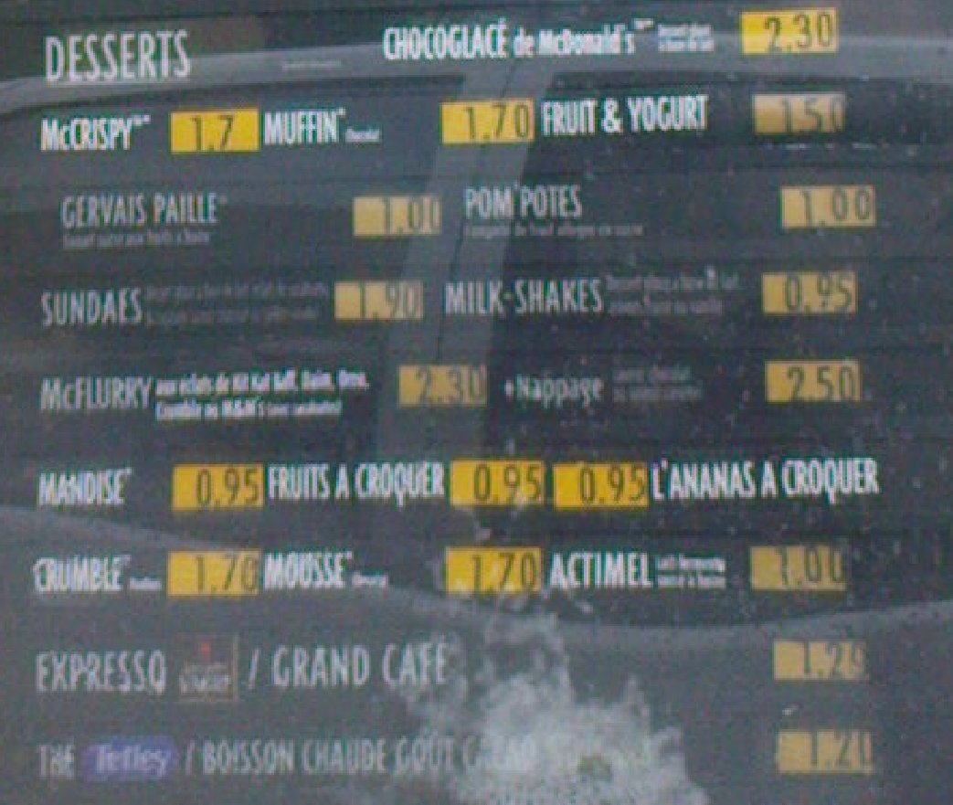 DigitalGanon's tweet photo. Comme on parle de montée des prix, j'aimerais faire un rappel sur les prix de Macdonald's en 2009. Juste pour qu'on se rende compte. https://t.co/y8OjOC110s