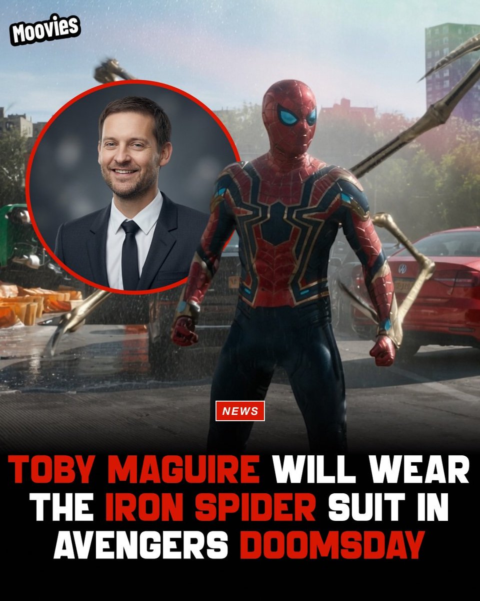 MovieTings's tweet photo. Recent industry rumors suggest Tobey Maguire’s Spider-Man will feature in Avengers: Doomsday wearing a modified, upgraded suit.
#Avengersdoomsday https://t.co/t4ivpLC2AZ