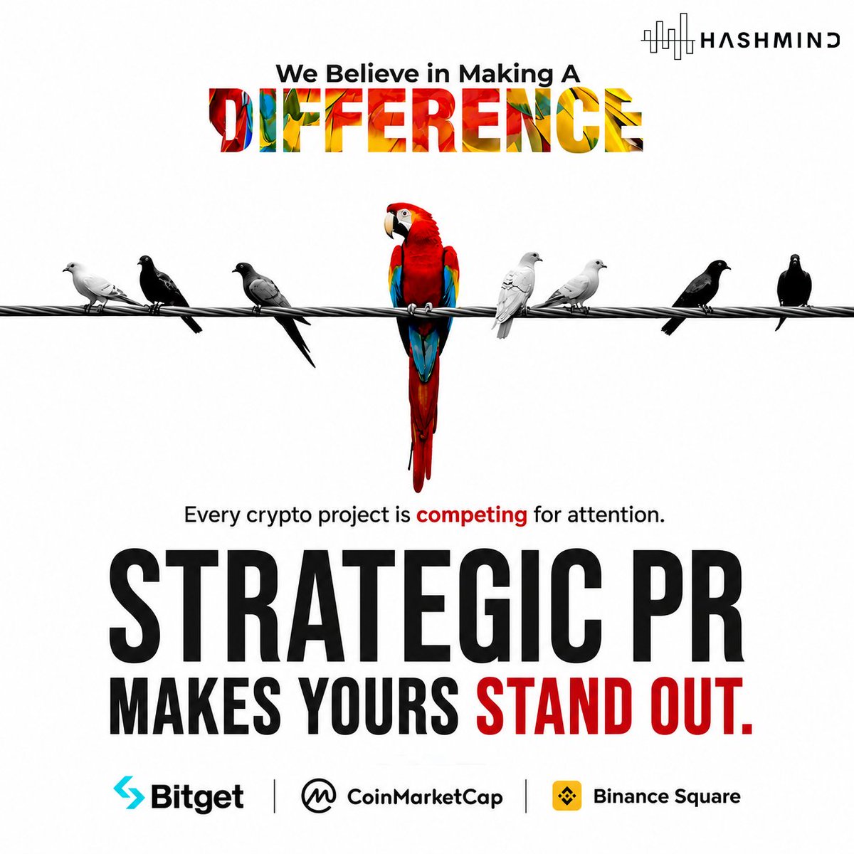 TheHashMind's tweet photo. Every crypto project is competing for attention.

The problem isn't always the announcement.

It's getting the right audience to notice it.

Strong news. Wrong placement. Missed opportunity.

Bitget · CoinMarketCap · Binance Square

Don't just compete. Stand out.

#CryptoPR #Web3 https://t.co/l7Sdi7I6fL