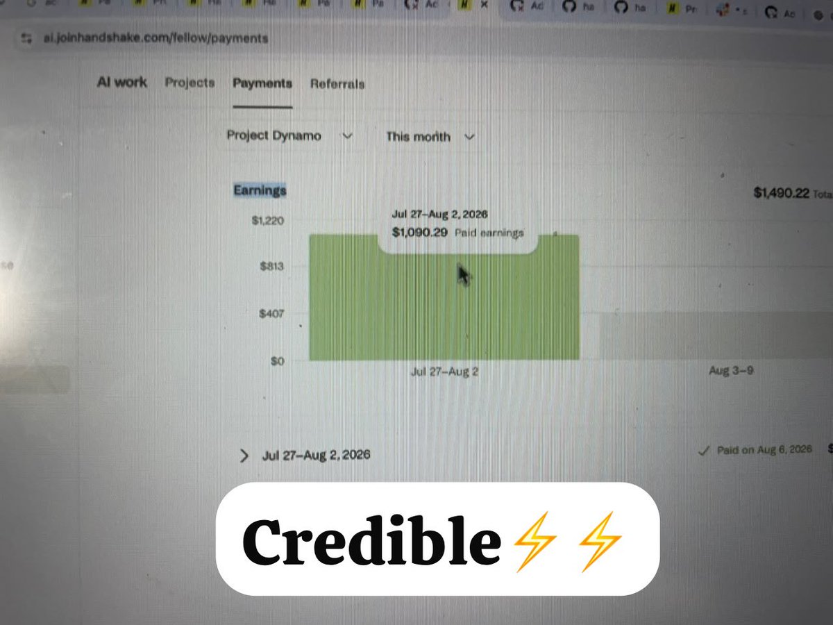 theedataanalyst's tweet photo. Thursday is pay day AKA printing day

We’re eating good $$$

Just from dynamo ⚡️⚡️

#handshake #dynamo #project #task https://t.co/DRb42ArMsc
