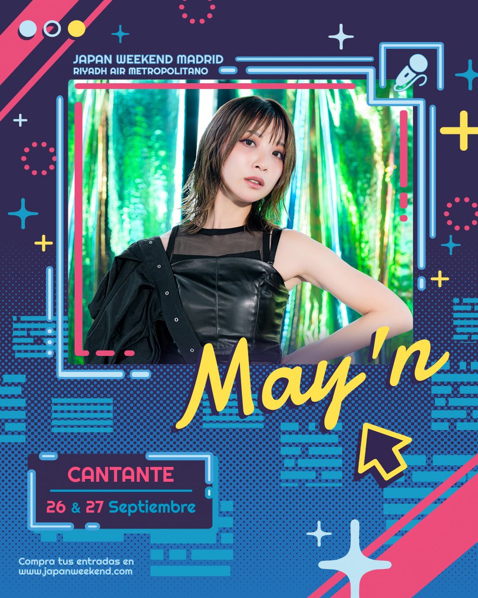 Japan_Weekend's tweet photo. 💥 May'n, la voz cantada de Sheryl Nome en Macross Frontier, en CONCIERTO en #JapanWeekendMadrid. 🚀🎶

@mayn_tw es una cantante de J-Pop que destaca por su potente voz y versatilidad. 🇯🇵 Es conocida por interpretar algunos temas emblemáticos de Macross Frontier como "Lion", "Diamond Crevasse" e "Iteza☆Gogo Kuji Don't be late". 🎤

Además, May'n ha interpretado otros openings de animes como Accel World, The Ancient Magus' Bride, Aria the Scarlet Ammo, Blood Lad y Shangri-La. ✨

📆 26 y 27 de septiembre
📍 Japan Weekend Madrid | @Metropolitano 

Durante el evento ofrecerá un Q&A un día, un concierto otro día y sesiones de firmas ambos. 🖋
