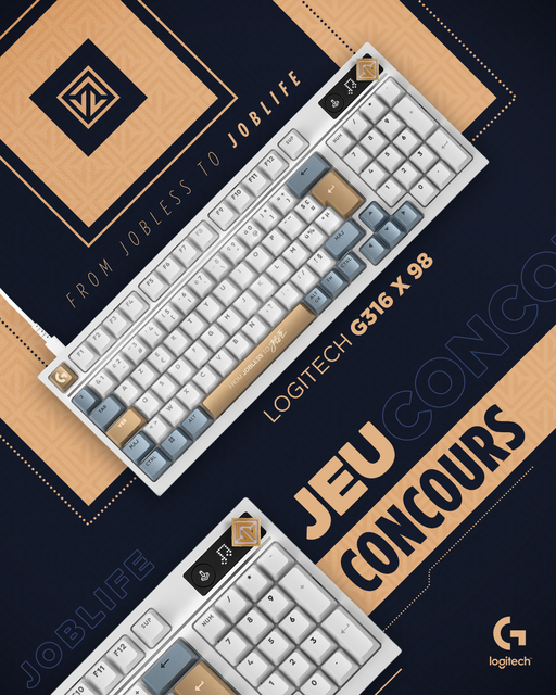 LogitechGFrance's tweet photo. C'est la reprise de valo avec les bros de @JoblifeEsport , obligé de vous régaler 🔥

Le dernier G316X #JOBLIFE te tend les bras ✨
RT et commente avec le #JLOGITECHG

TAS lundi https://t.co/ke5EqrOS7T