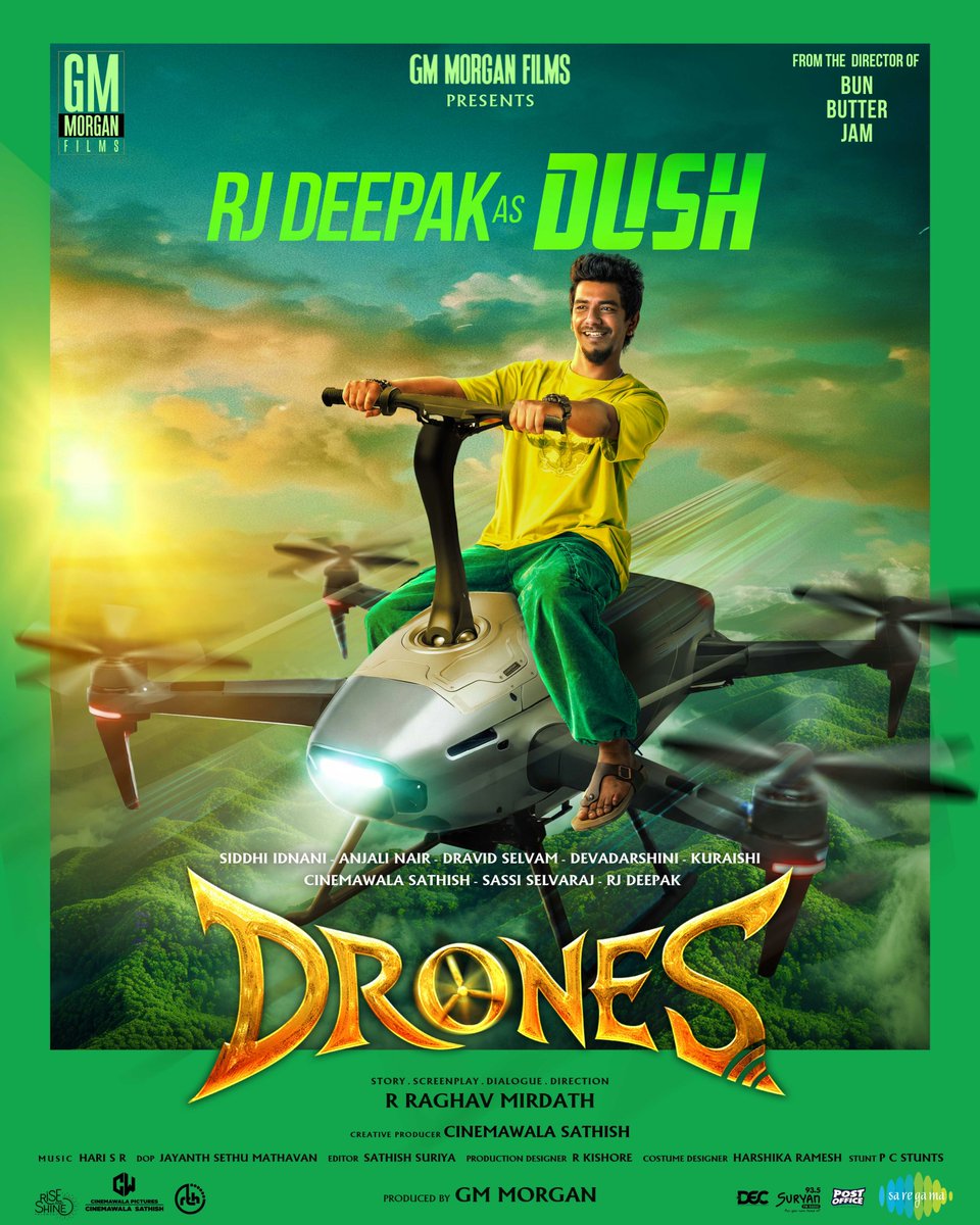 itz_anandhas's tweet photo. Taking that iconic radio voice straight onto the silver screen !!
#PrankCallDeepak 

Thrilled to welcome @rjdeepak_offl as he steps into our High concept universe to bring nonstop laughs, cosmic confusion !! 

@GMMorganFilms @RMirdath @SiddhiIdnani @ianjalinair @sathishoffl https://t.co/L8YI0HT3Ww