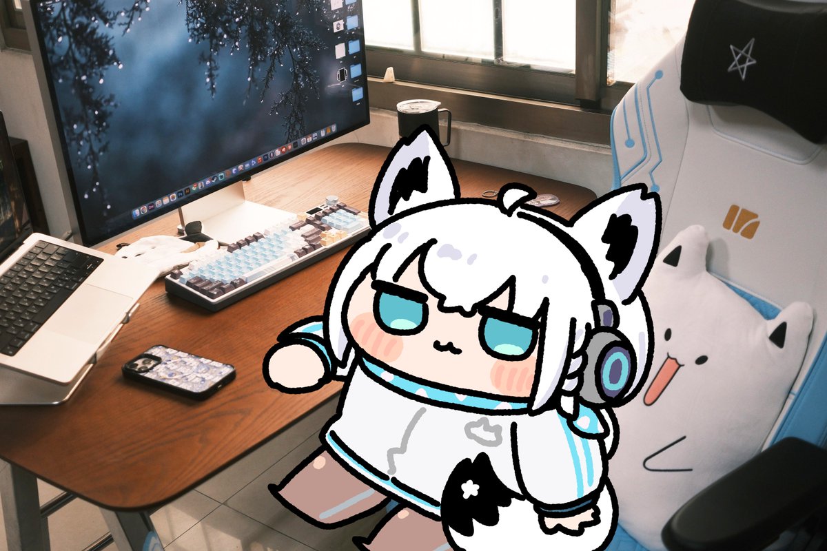 fuwafuwa_35's tweet photo. 開箱 iRocks 艾芮克 與 白上フブキ 聯名的
T29 旗艦工學椅 / K85R PRO 鍵盤!
-
一開始的包裝與說明書上
就能發現有很多fubuki的元素!!
在小地方能看出用心
原本不太敢買白色的椅子
但因為皮面是防汙耐水解的科技皮
稍微弄髒拿濕紙巾就能擦掉, 非常神奇
超愛附贈的吹吉拉靠枕! 很軟很好靠!!
也喜歡頭枕上的星星, 背面的小吉祥物
鍵盤跟鍵帽也都設計得很棒
覺得是一次完成度非常高的聯名
希望以後會有更多成員的
(附上與我的原版T29合照w)
#白上フブキ