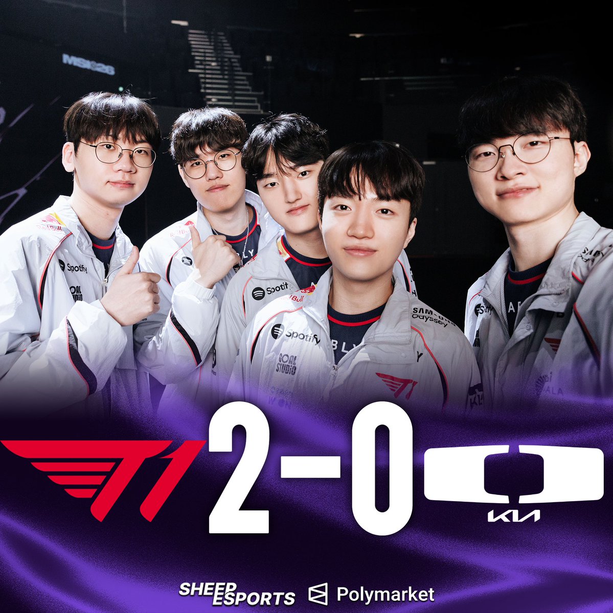 Sheep_Esports's tweet photo. STATEMENT WIN

T1 🇰🇷 SWEEP DPLUS KIA 🇰🇷 https://t.co/4DywpJ0FOV
